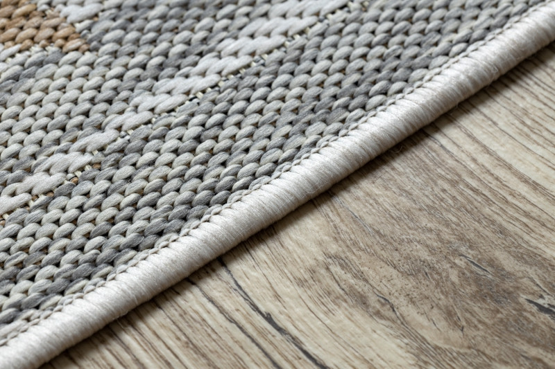 Kusový koberec Cooper Sisal Palm leaves 22258 ecru/black č.12