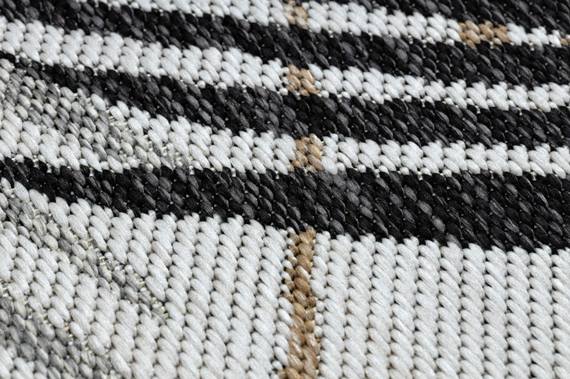 Kusový koberec Cooper Sisal Palm leaves 22258 ecru/black č.13