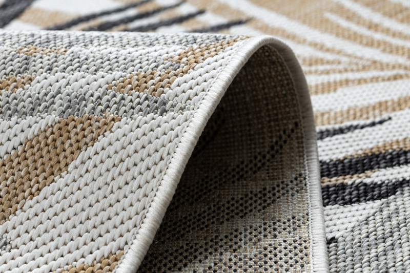 Kusový koberec Cooper Sisal Palm leaves 22258 ecru/black č.14
