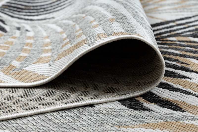 Kusový koberec Cooper Sisal Palm leaves 22258 ecru/black č.15