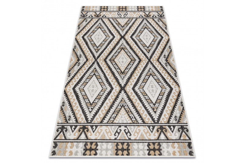 Kusový koberec Cooper Sisal Aztec 22224 ecru/black – na ven i na doma č.3