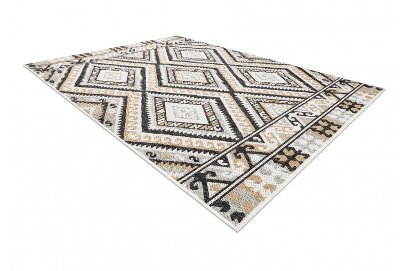 Kusový koberec Cooper Sisal Aztec 22224 ecru/black – na ven i na doma č.5