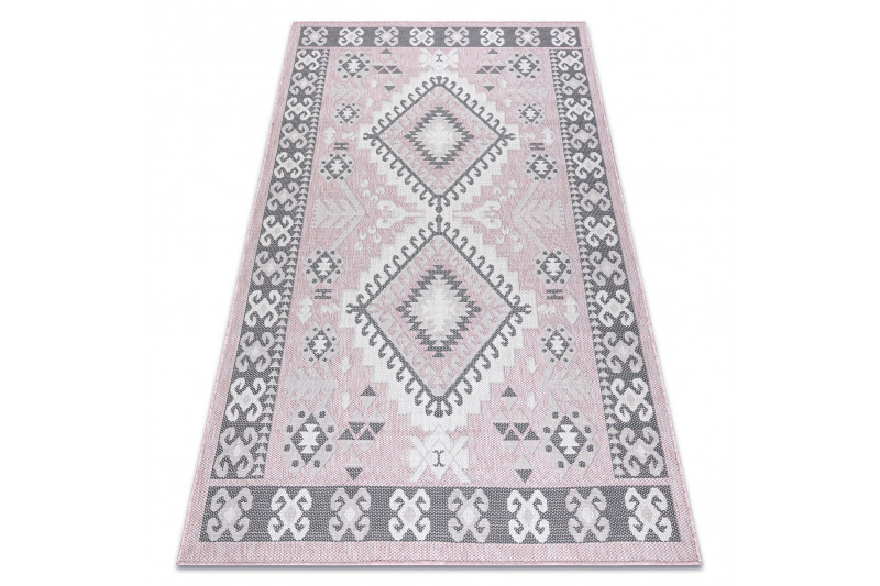 Kusový koberec Sion Sisal Aztec 3007 pink/ecru – na ven i na doma č.7