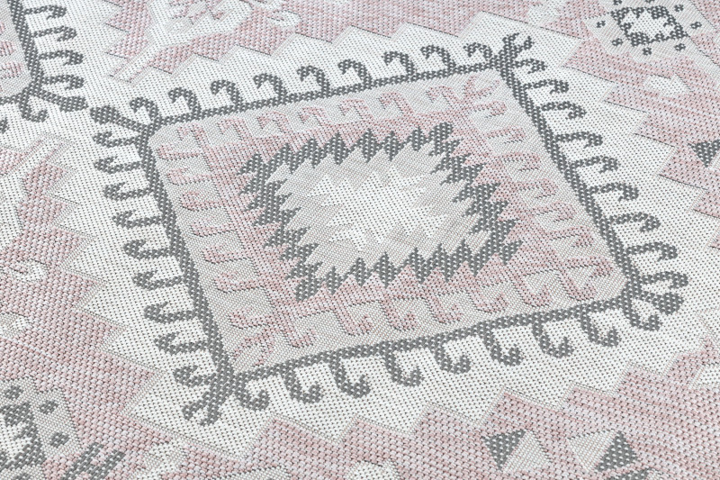 Kusový koberec Sion Sisal Aztec 3007 pink/ecru – na ven i na doma č.11