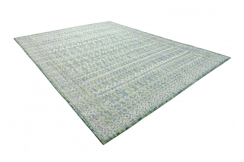 Kusový koberec Sion Sisal Aztec 22184 green/blue/ecru – na ven i na doma č.15