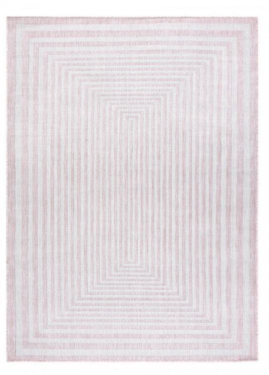 Kusový koberec Sion Sisal Labirinth 22376 pink/ecru – na ven i na doma č.1
