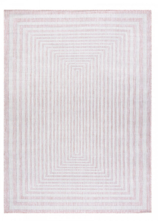 Kusový koberec Sion Sisal Labirinth 22376 pink/ecru – na ven i na doma č.1