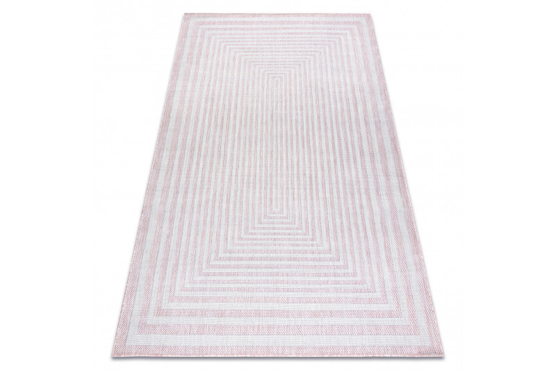 Kusový koberec Sion Sisal Labirinth 22376 pink/ecru – na ven i na doma č.6