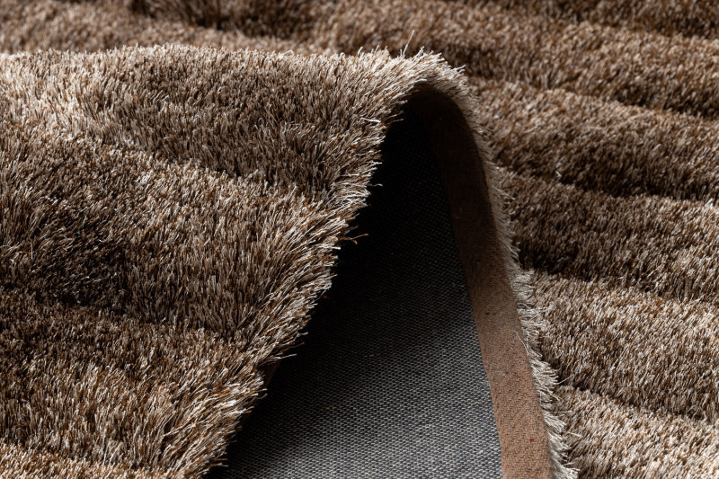 Kusový koberec Flim 007-B3 Stripes brown č.2