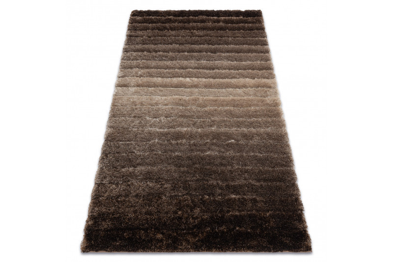Kusový koberec Flim 007-B3 Stripes brown č.5