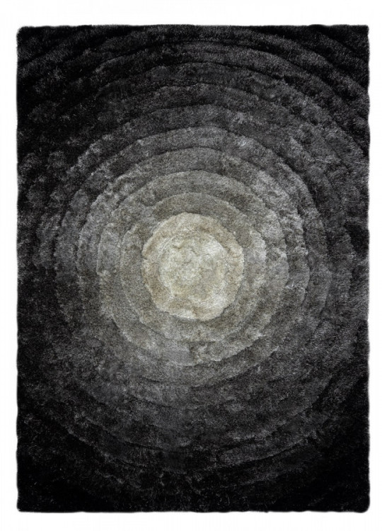 Kusový koberec Flim 008-B2 Circles grey č.1