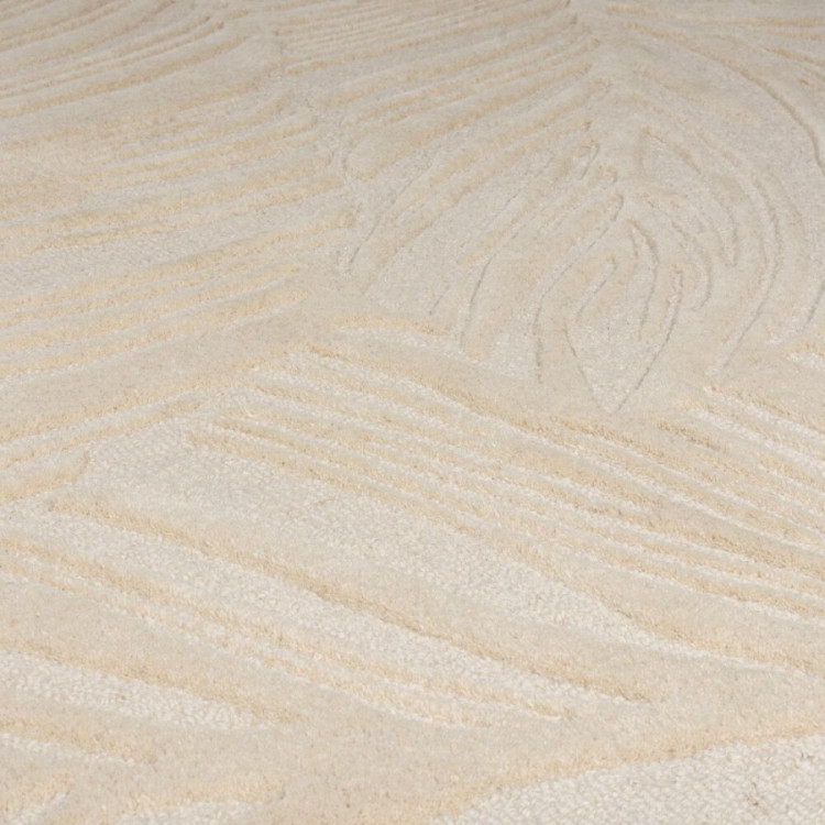 Kusový koberec Solace Lino Leaf Natural kruh č.4