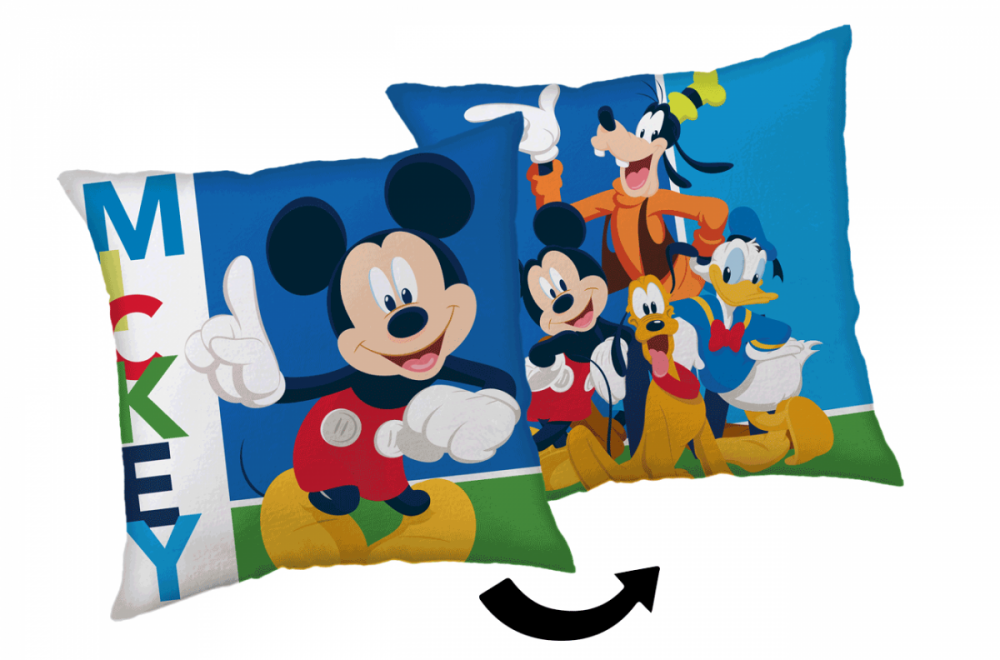Polštářek micro fleece Mickey and friends 35 x 35 cm č.1