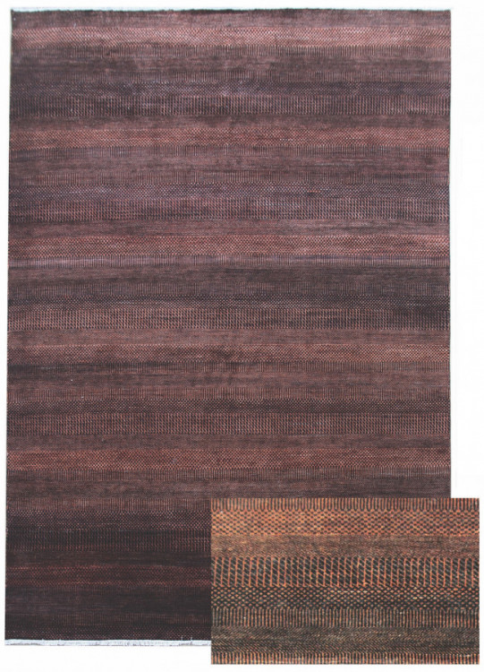 Ručně vázaný kusový koberec Diamond DC-MCN Black/rust č.1