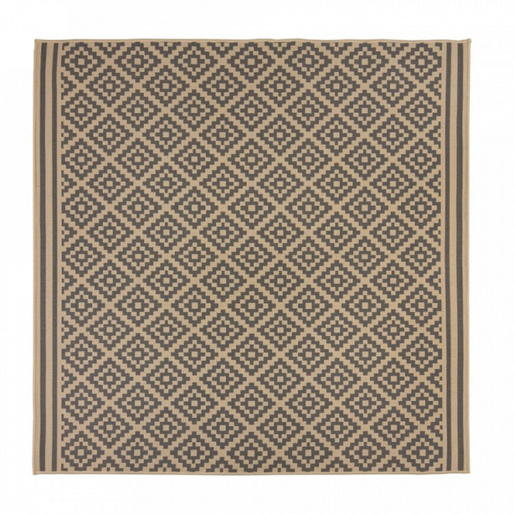 Kusový koberec Florence Alfresco Moretti Beige/Anthracite čtverec  – na ven i na doma č.1