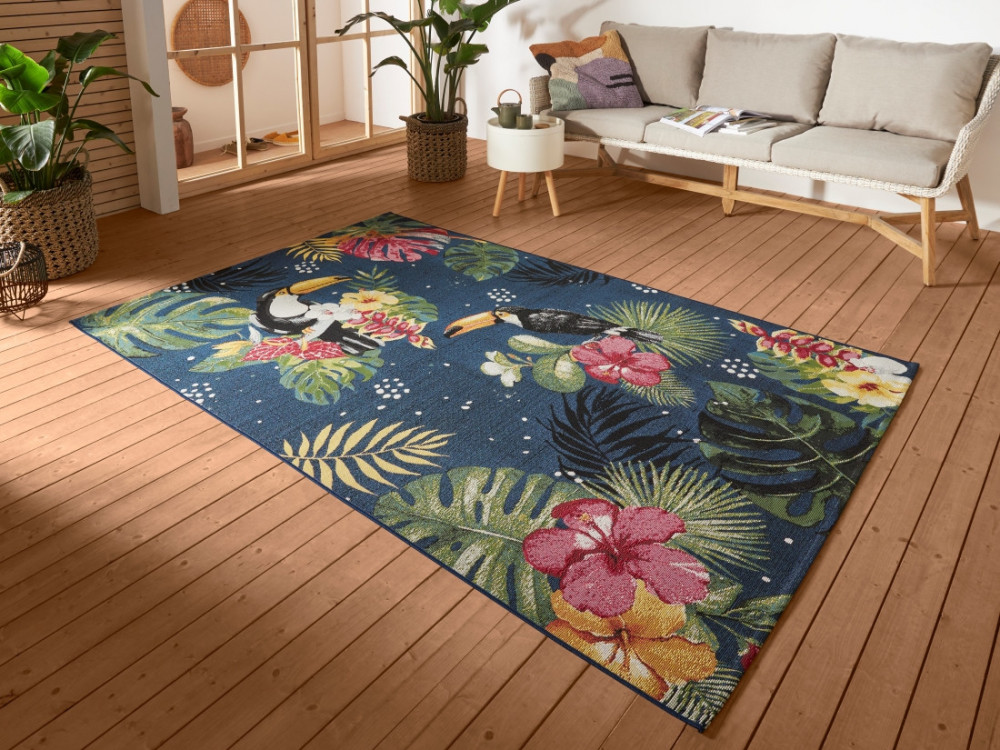 Kusový koberec Flair 105609 Tropical Dream Blue Multicolored – na ven i na doma č.5