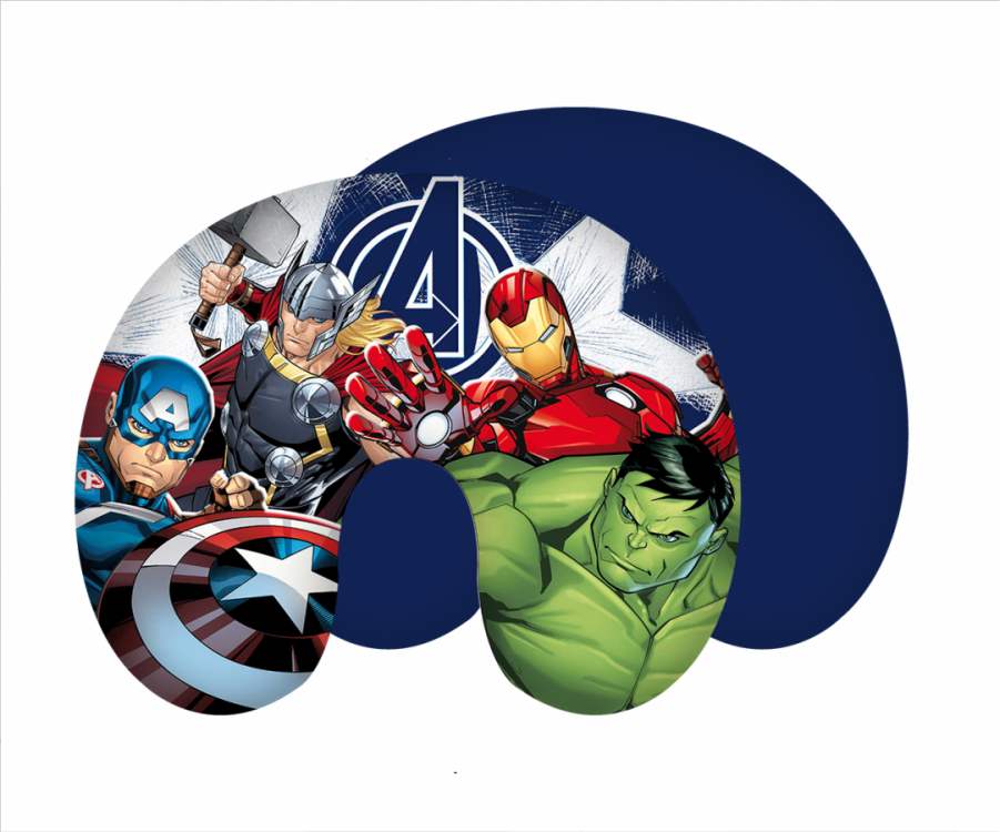 Podkova cestovní dětská Avengers 43x35 cm č.1