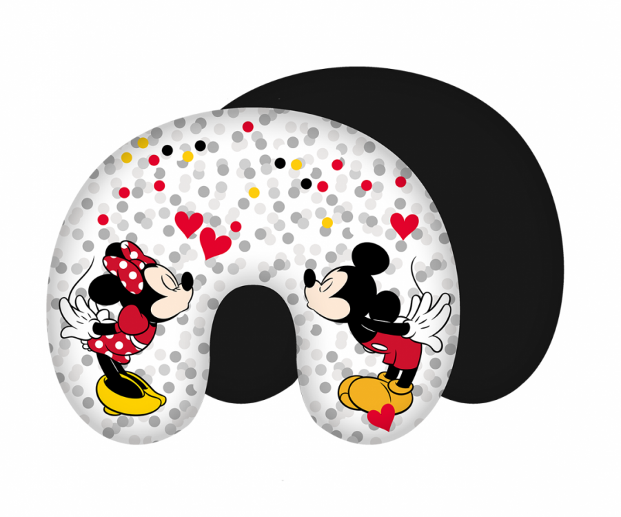 Podkova cestovní dětská Mickey a Minnie 43x35 cm č.1