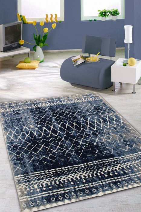 Kusový koberec Loftline K11490-06-blue č.3
