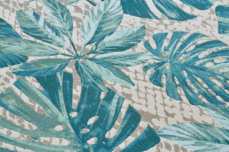 Kusový koberec Flair 105618 Tropical Leaves Turqouise – na ven i na doma č.3