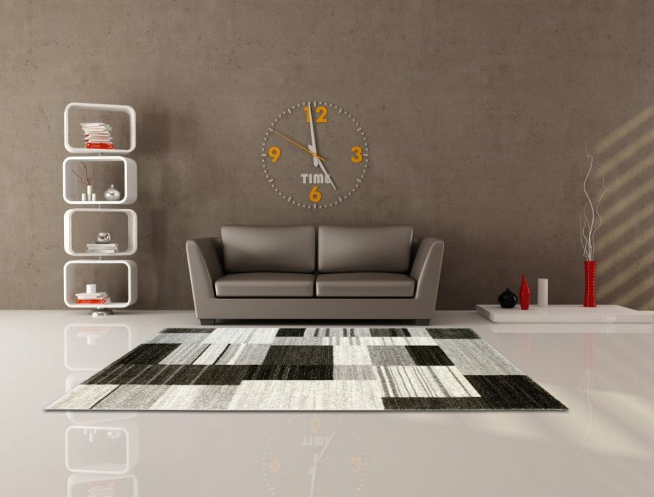 Kusový koberec Loftline K11500-01 grey - 160 x 230 cm č.5