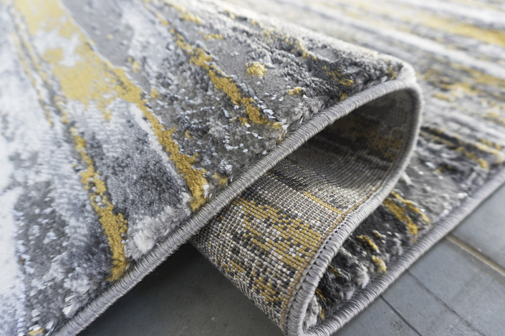 Kusový koberec Zara 8488 Yellow Grey č.3