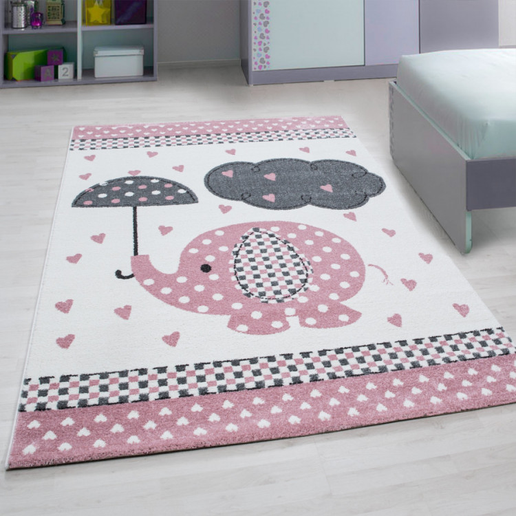 Dětský kusový koberec Kids 570 pink č.2