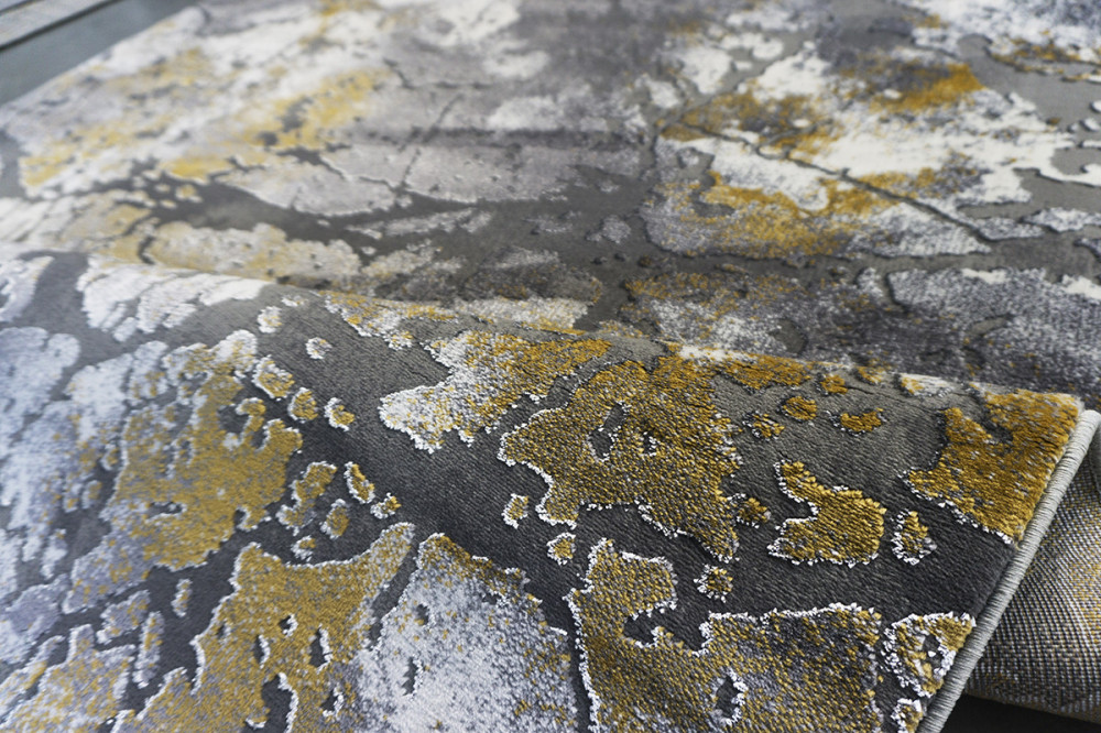 Kusový koberec Zara 9651 Yellow Grey č.4