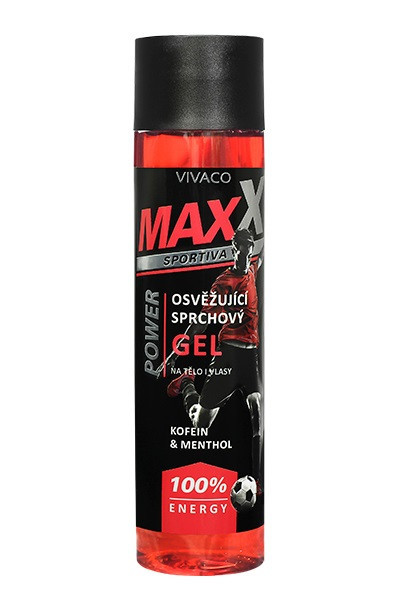 Sprchový gel Maxx Sportiva POWER červený 250 ml č.1