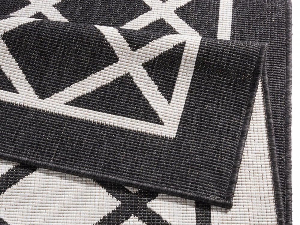 Kusový koberec Twin Supreme 103425 Sydney black creme – na ven i na doma č.3