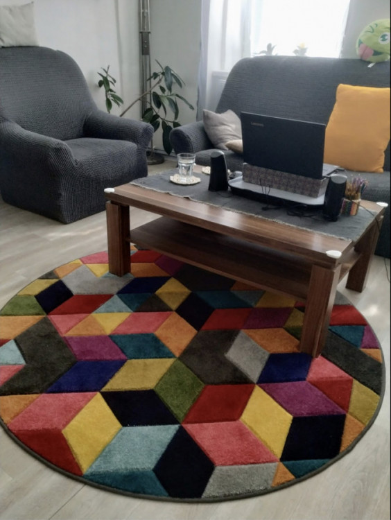 Kusový koberec Spectrum Dynamic Multi kruh č.5