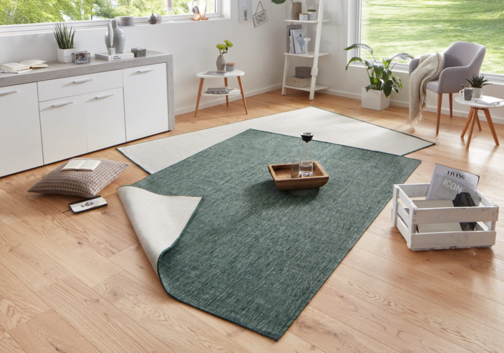 Kusový koberec Twin-Wendeteppiche 103095 grün creme – na ven i na doma č.4