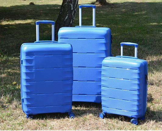 Cestovní kufry Exclusive modré - set 3 kusů č.1