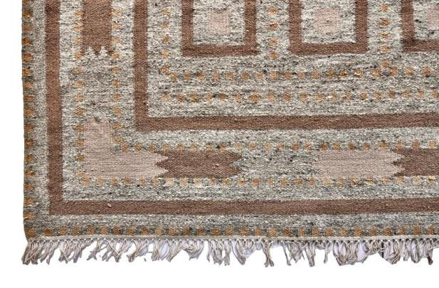 Ručně vázaný kusový koberec Guggenheim DESP P81 Brown Natural č.3