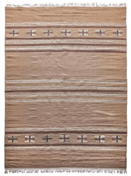 Ručně vázaný kusový koberec Ginger DESP P83 Brown Cream č.1