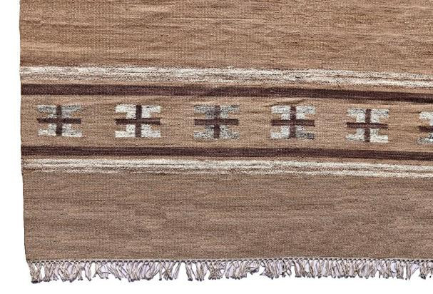 Ručně vázaný kusový koberec Ginger DESP P83 Brown Cream č.4