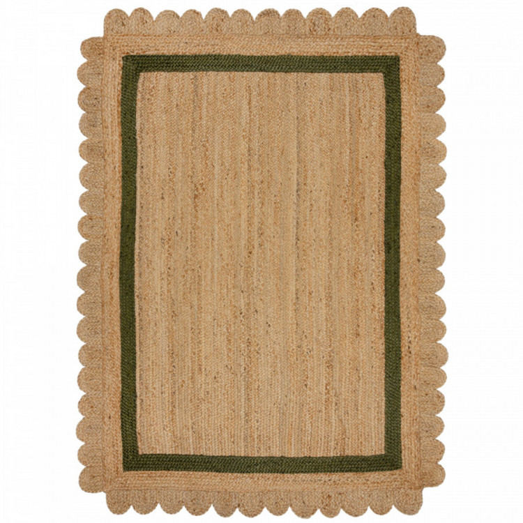 Kusový koberec Grace Jute Natural/Green č.1
