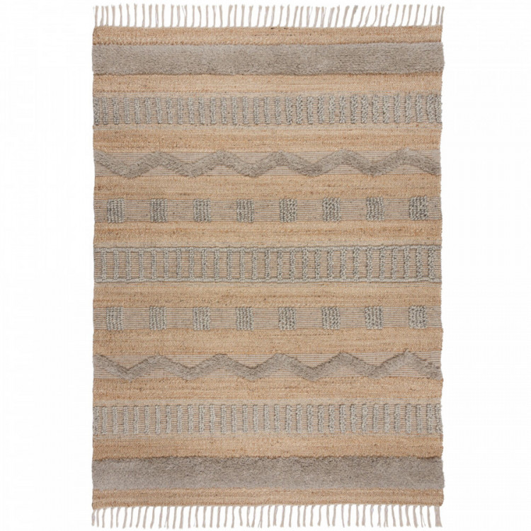 Kusový koberec Jubilant Medina Jute Natural/Grey č.1