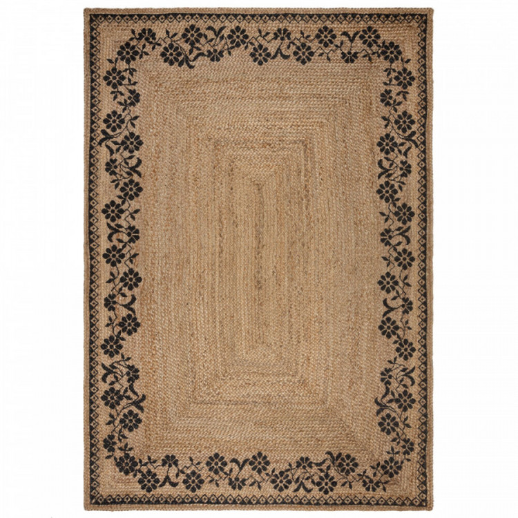 Kusový koberec Printed Jute Maisie Natural/Black č.1