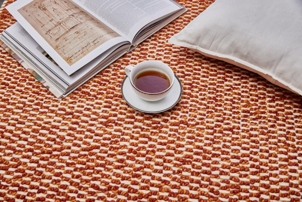 Ručně vázaný kusový koberec Fire Agate DE 4619 Orange Mix č.6