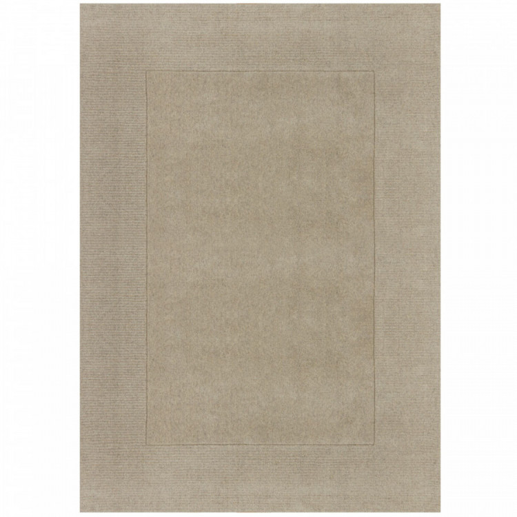 Kusový ručně tkaný koberec Tuscany Textured Wool Border Natural č.1