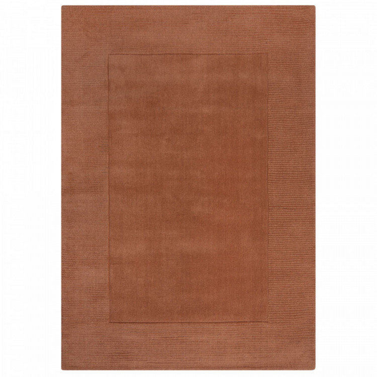 Kusový ručně tkaný koberec Tuscany Textured Wool Border Orange č.1