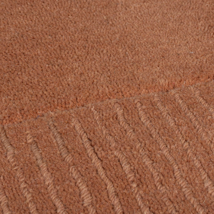 Kusový ručně tkaný koberec Tuscany Textured Wool Border Orange č.3