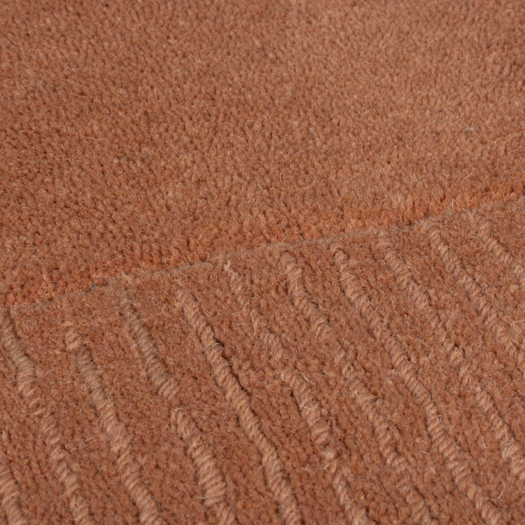 Kusový ručně tkaný koberec Tuscany Textured Wool Border Orange č.3