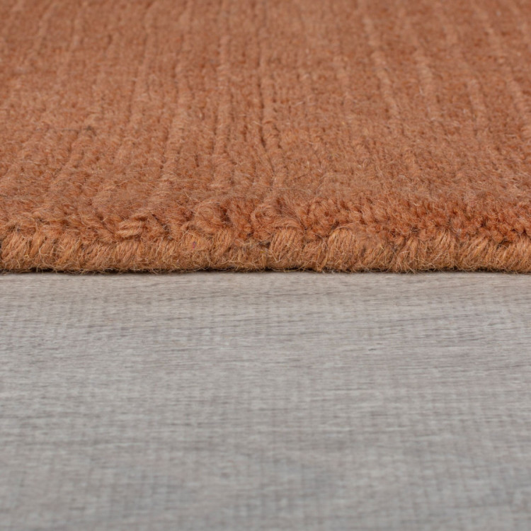 Kusový ručně tkaný koberec Tuscany Textured Wool Border Orange č.4