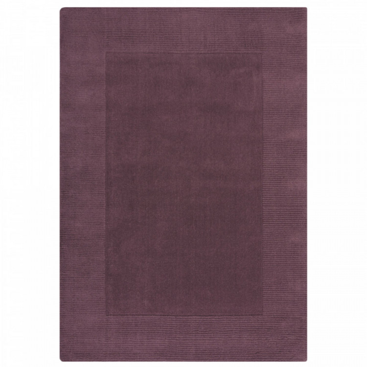 Kusový ručně tkaný koberec Tuscany Textured Wool Border Purple č.1