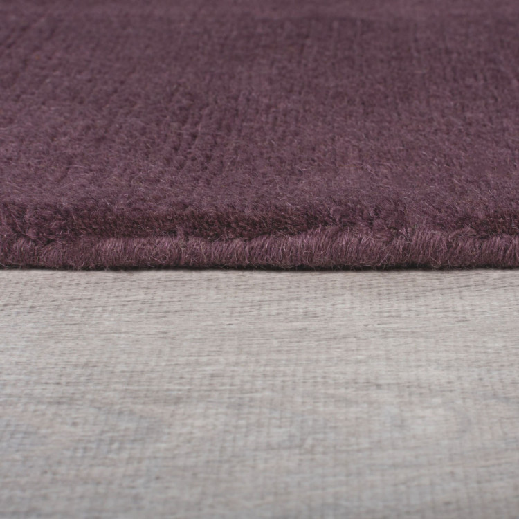 Kusový ručně tkaný koberec Tuscany Textured Wool Border Purple č.2