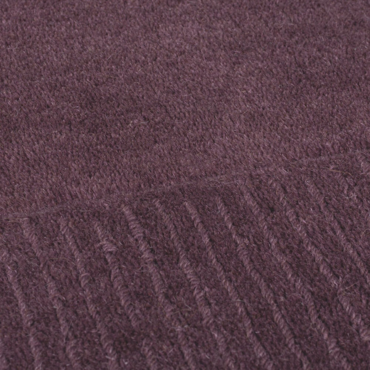 Kusový ručně tkaný koberec Tuscany Textured Wool Border Purple č.5