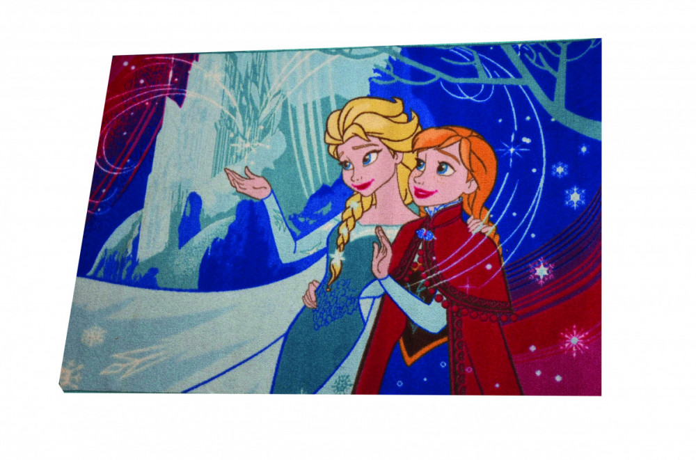 Dětský koberec kusový 95x133 cm Disney FROZEN, Anna a Elza č.1
