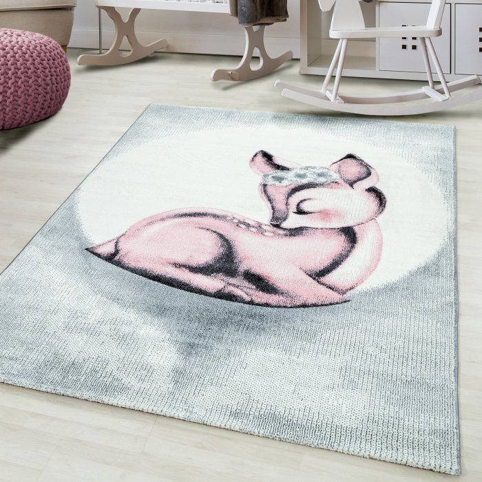 Dětský koberec Bambi 850 pink č.1
